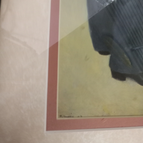 Pierre-Aguste Renior Custom Framed Matted DANCE IN THE COUNTRY Sign Litho 16"×10 - Picture 5 of 5